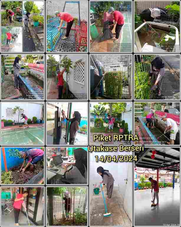 Piket Shift Pagi dan Shift Siang Pengelola RPTRA