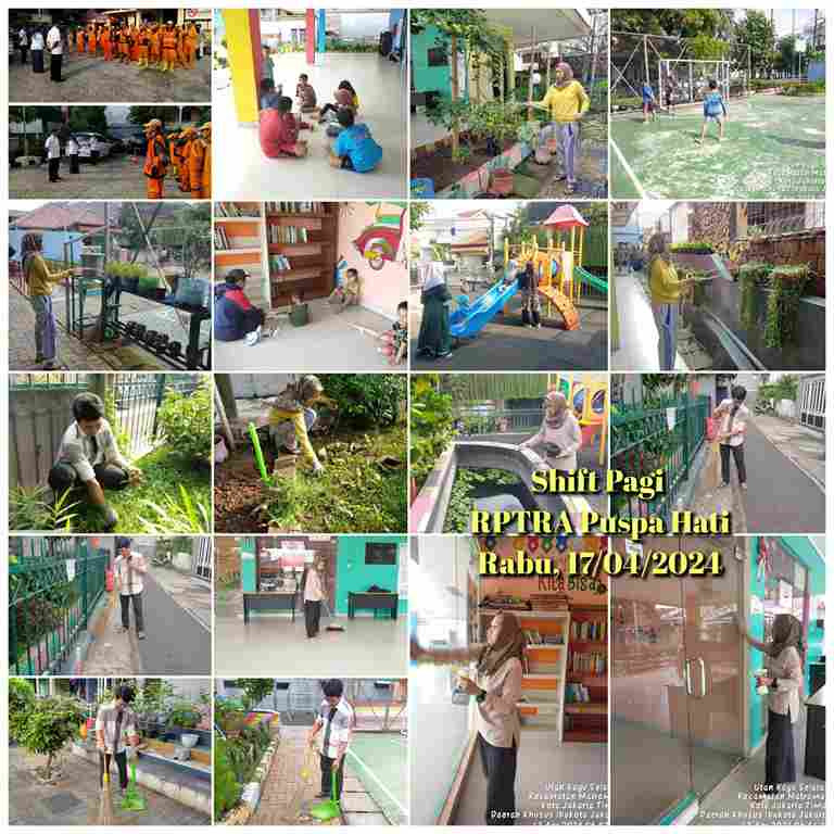 Piket Shift Pagi dan Shift Siang Pengelola RPTRA