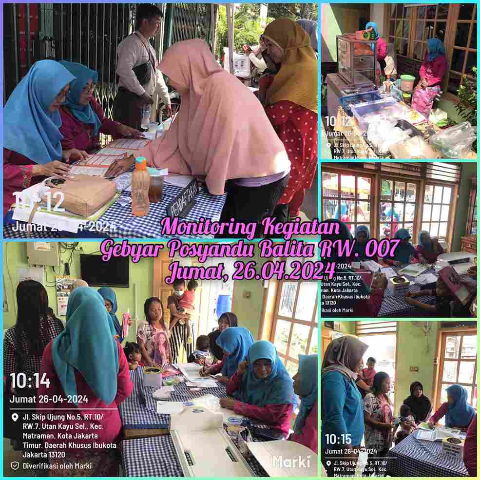 Monitoring Posyandu Balita RW. 007
