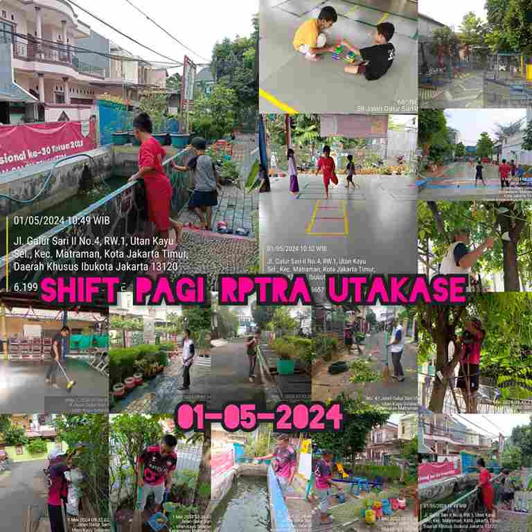 Piket Shift Pagi dan Shift Siang Pengelola RPTRA