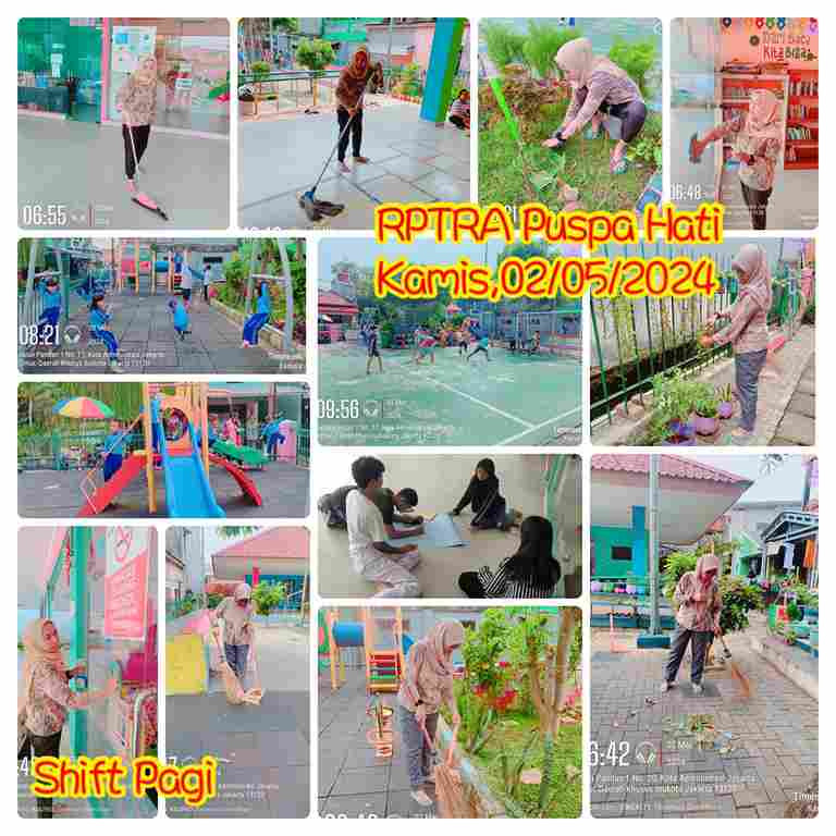 Piket Shift Pagi dan Shift Siang Pengelola RPTRA