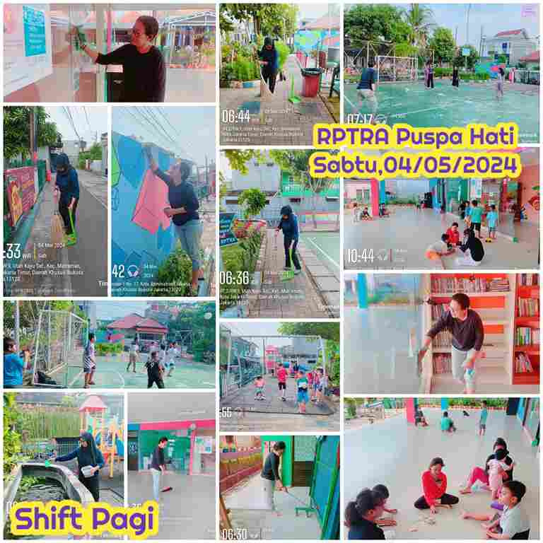 Piket Shift Pagi dan Shift Siang Pengelola RPTRA
