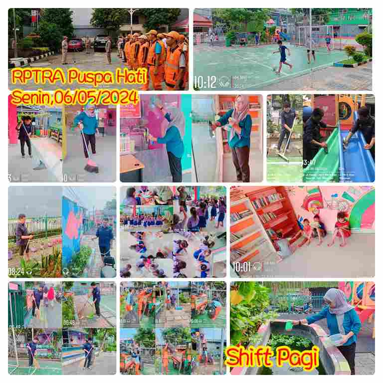 Piket Shift Pagi dan Shift Siang Pengelola RPTRA