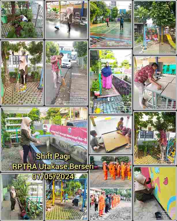 Piket Shift Pagi dan Shift Siang Pengelola RPTRA