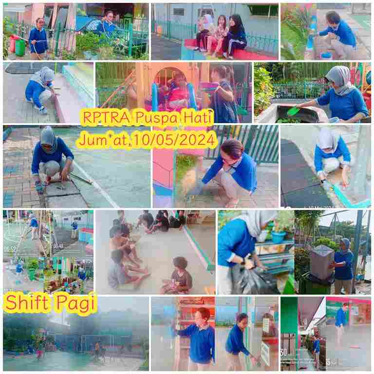 Piket Shift Pagi dan Shift Siang Pengelola RPTRA