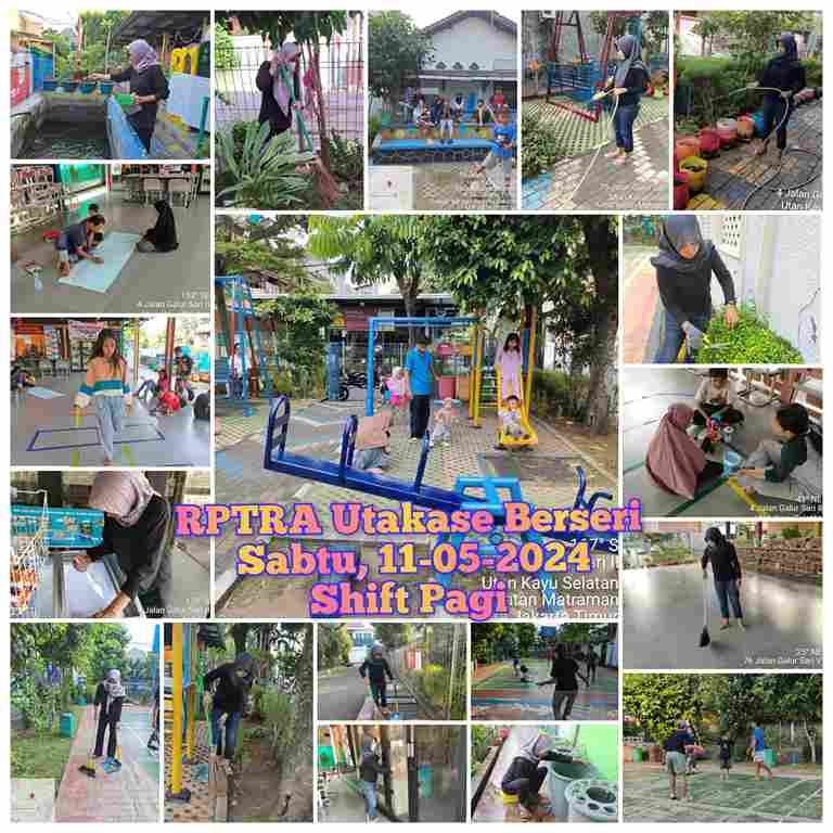 Piket Shift Pagi dan Shift Siang Pengelola RPTRA