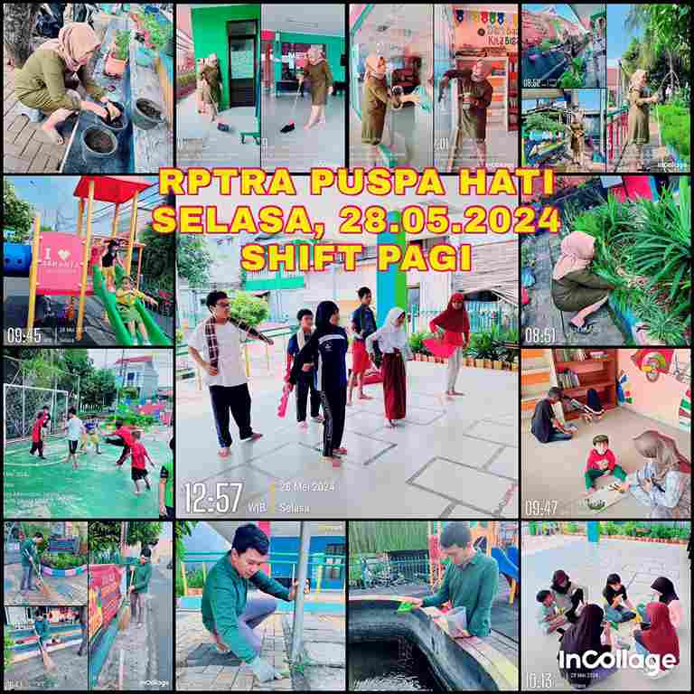 Piket Shift Pagi dan Shift Siang Pengelola RPTRA