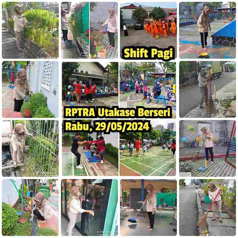 Piket Shift Pagi dan Shift Siang Pengelola RPTRA
