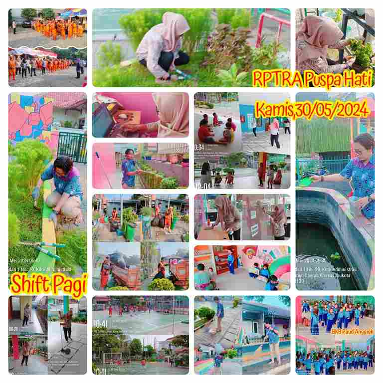 Piket Shift Pagi dan Shift Siang Pengelola RPTRA