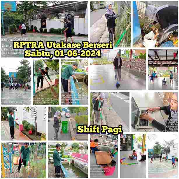 Piket Shift Pagi dan Shift Siang Pengelola RPTRA
