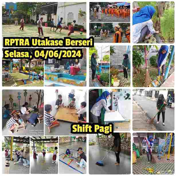 Piket Shift Pagi dan Shift Siang Pengelola RPTRA