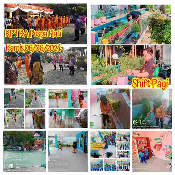 Piket Shift Pagi dan Shift Siang Pengelola RPTRA