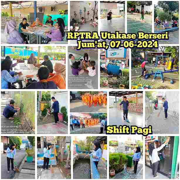Piket Shift Pagi dan Shift Siang Pengelola RPTRA