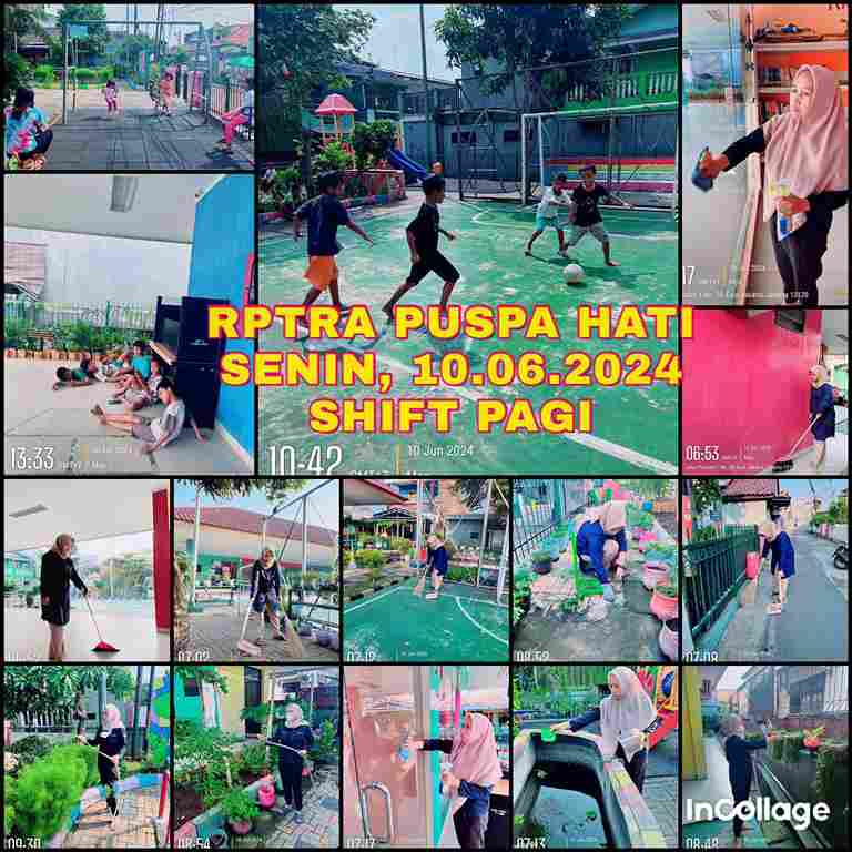 Piket Shift Pagi dan Shift Siang Pengelola RPTRA