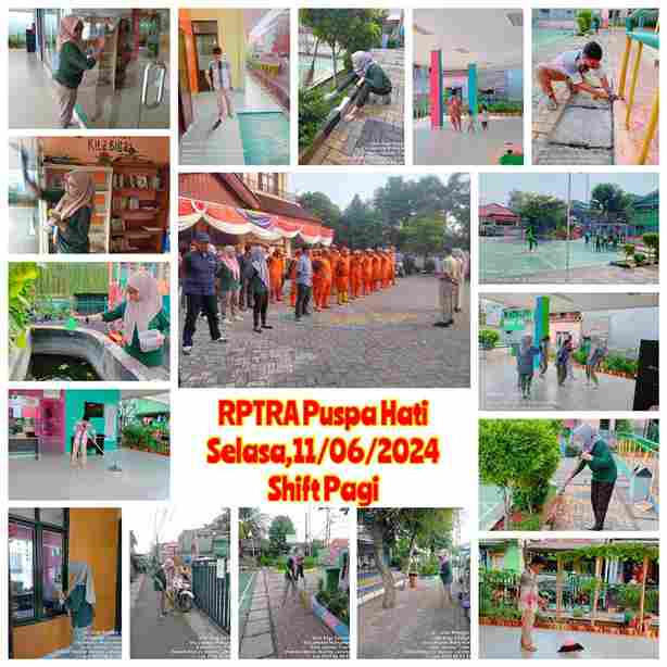 Piket Shift Pagi dan Shift Siang Pengelola RPTRA