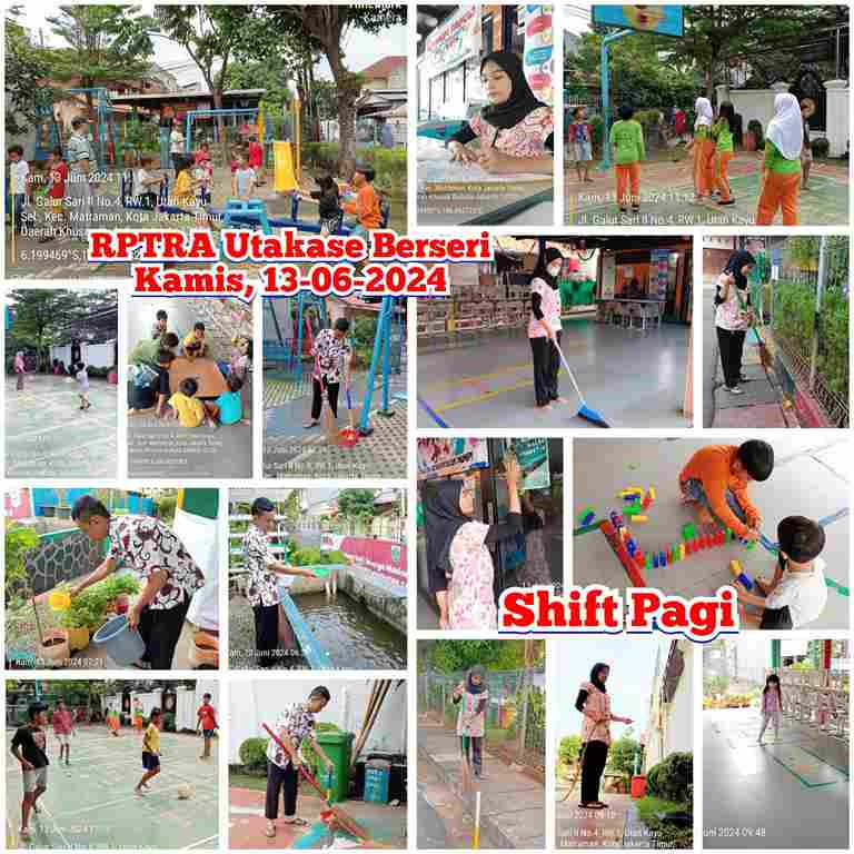 Piket Shift Pagi dan Shift Siang Pengelola RPTRA