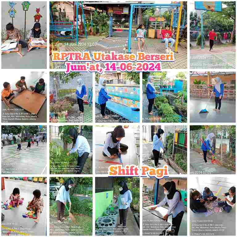 Piket Shift Pagi dan Shift Siang Pengelola RPTRA