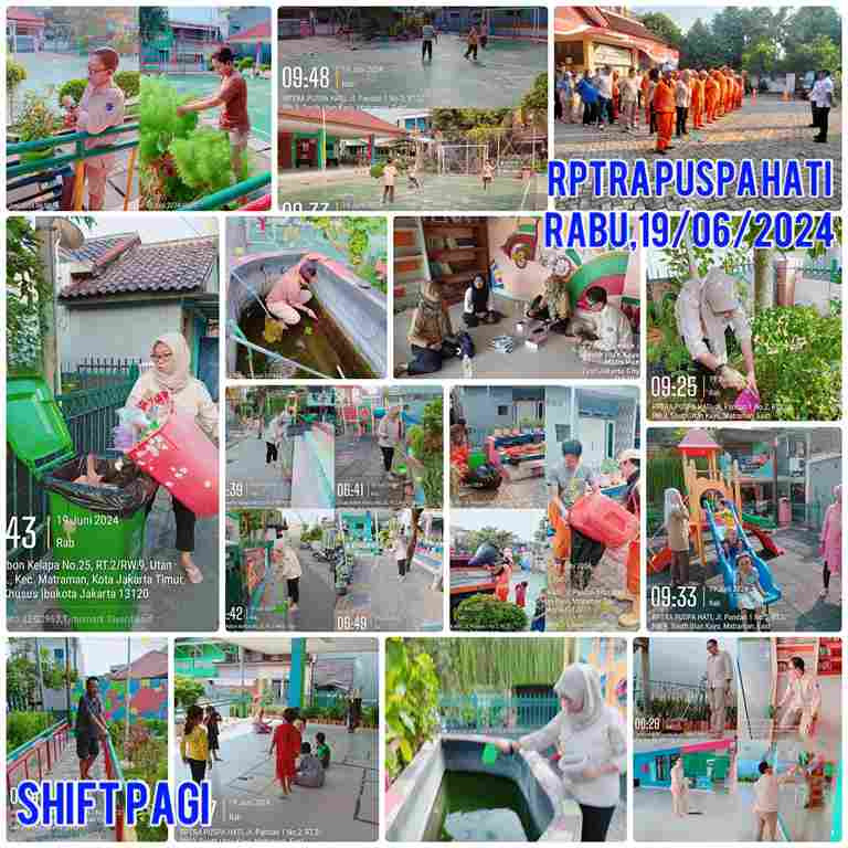 Piket Shift Pagi dan Shift Siang Pengelola RPTRA