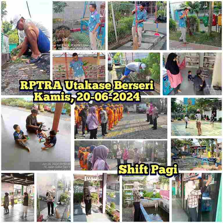 Piket Shift Pagi dan Shift Siang Pengelola RPTRA