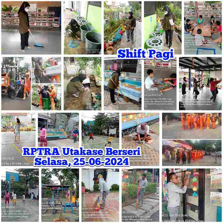 Piket Shift Pagi dan Shift Siang Pengelola RPTRA
