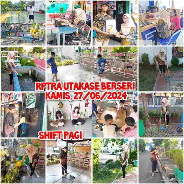 Piket Shift Pagi dan Shift Siang Pengelola RPTRA