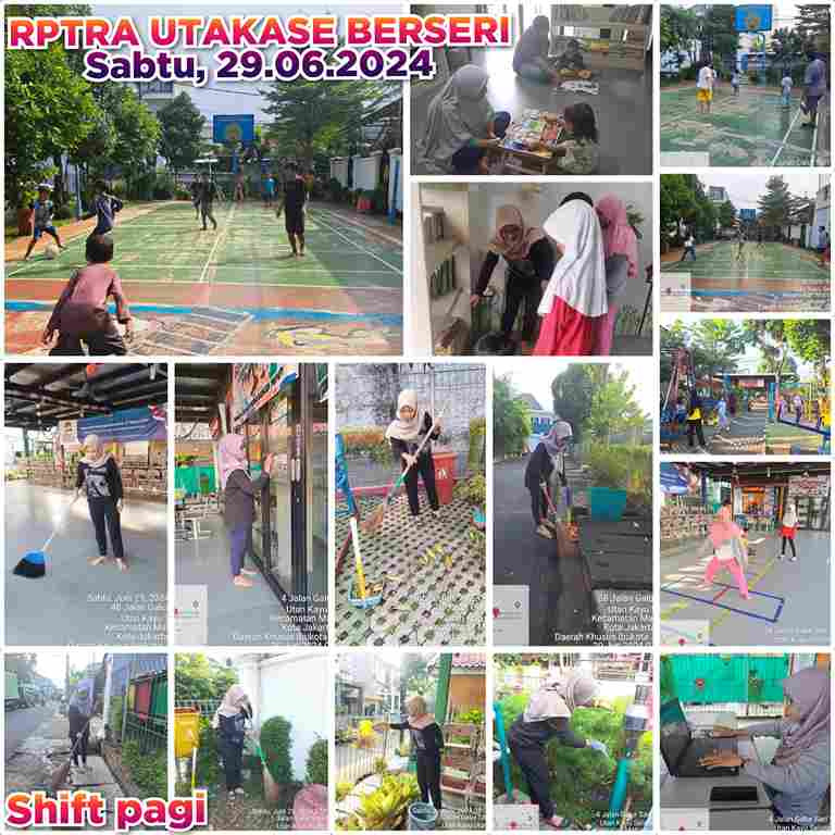 Piket Shift Pagi dan Shift Siang Pengelola RPTRA