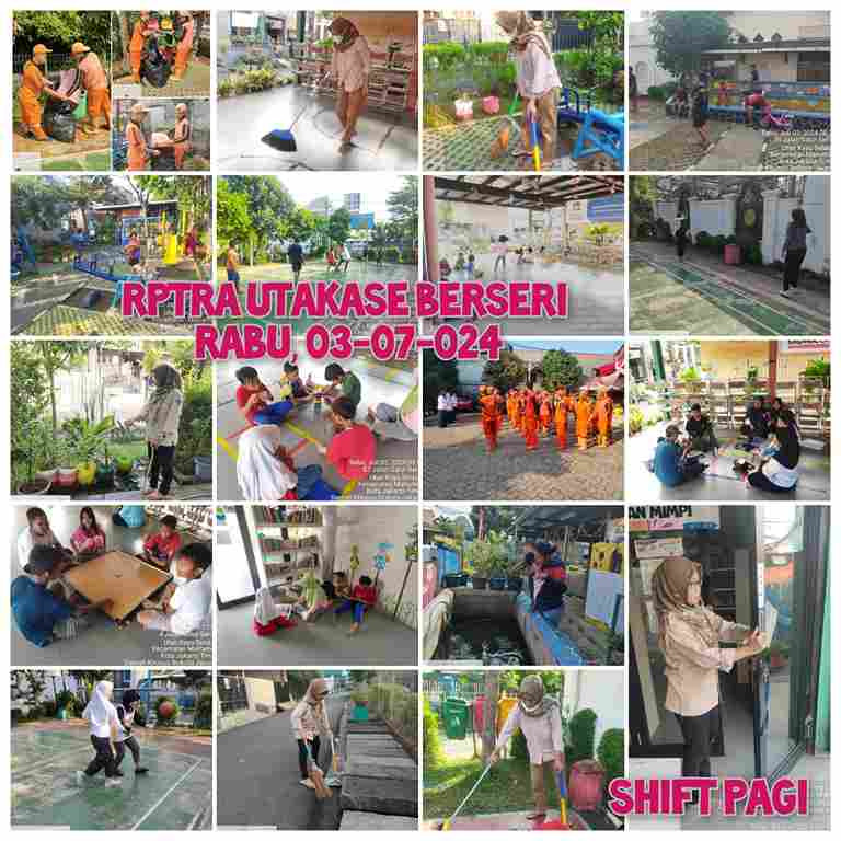 Piket Shift Pagi dan Shift Siang Pengelola RPTRA