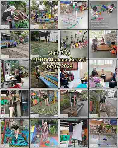 Piket shift pagi dan siang pengelola RPTRA