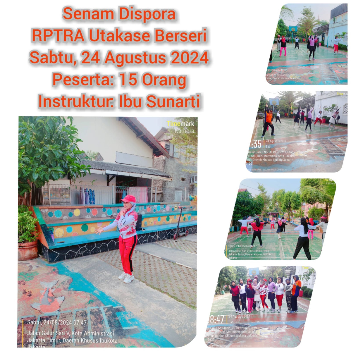 Senam Sehat Dispora RPTRA Utakase Berseri