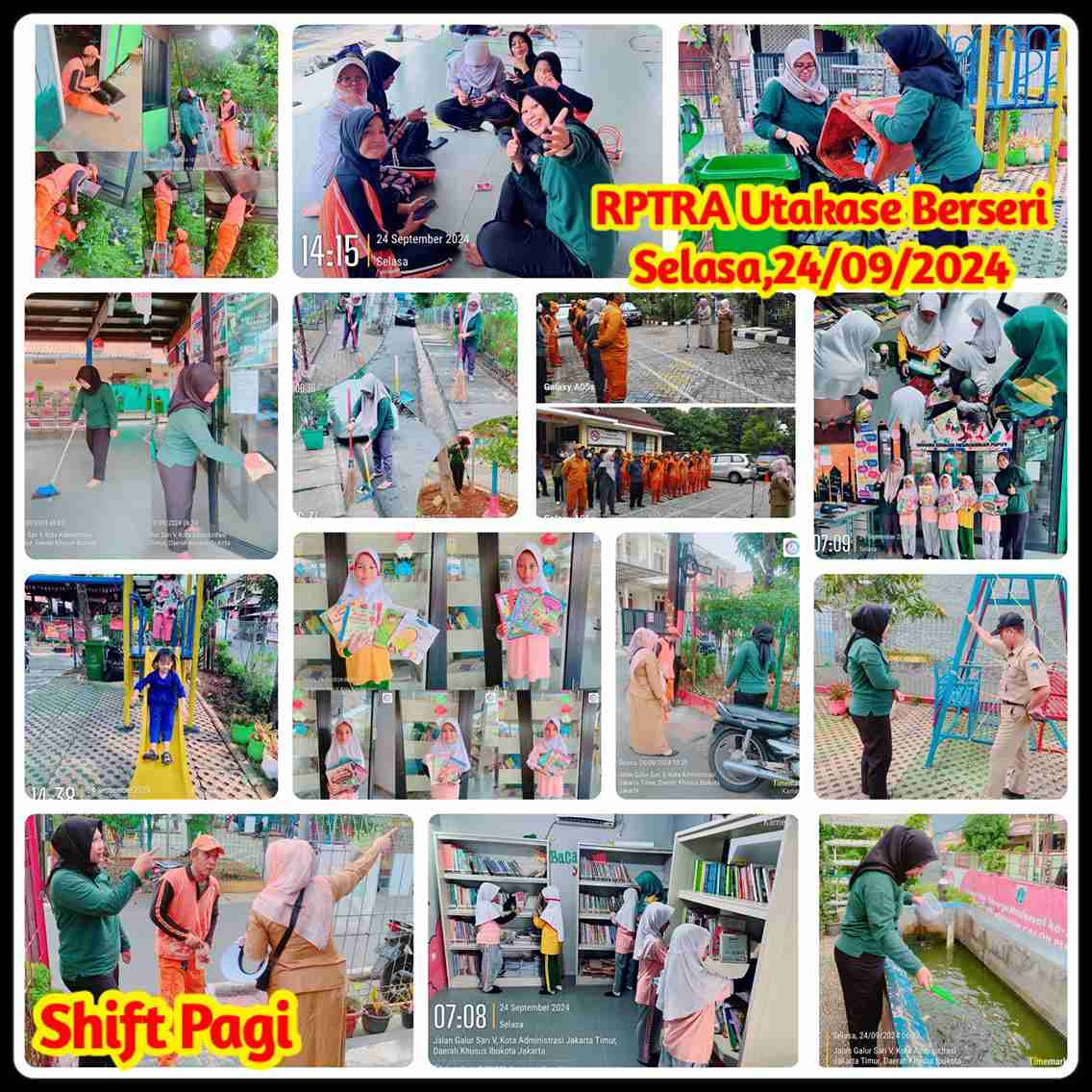 Piket Pagi Rptra Utakase Berseri