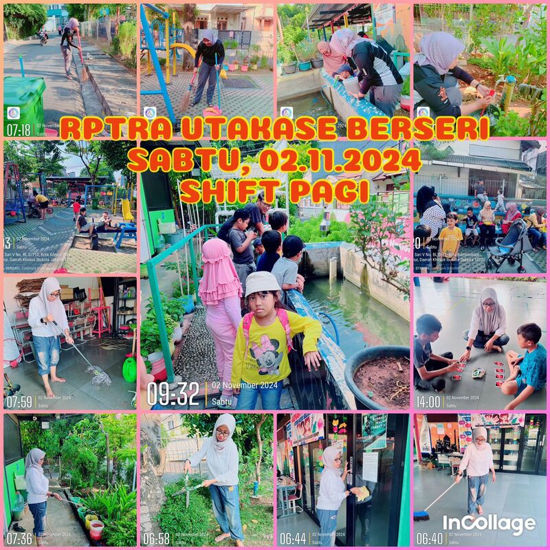 Piket Siang Rptra Utakase Berseri