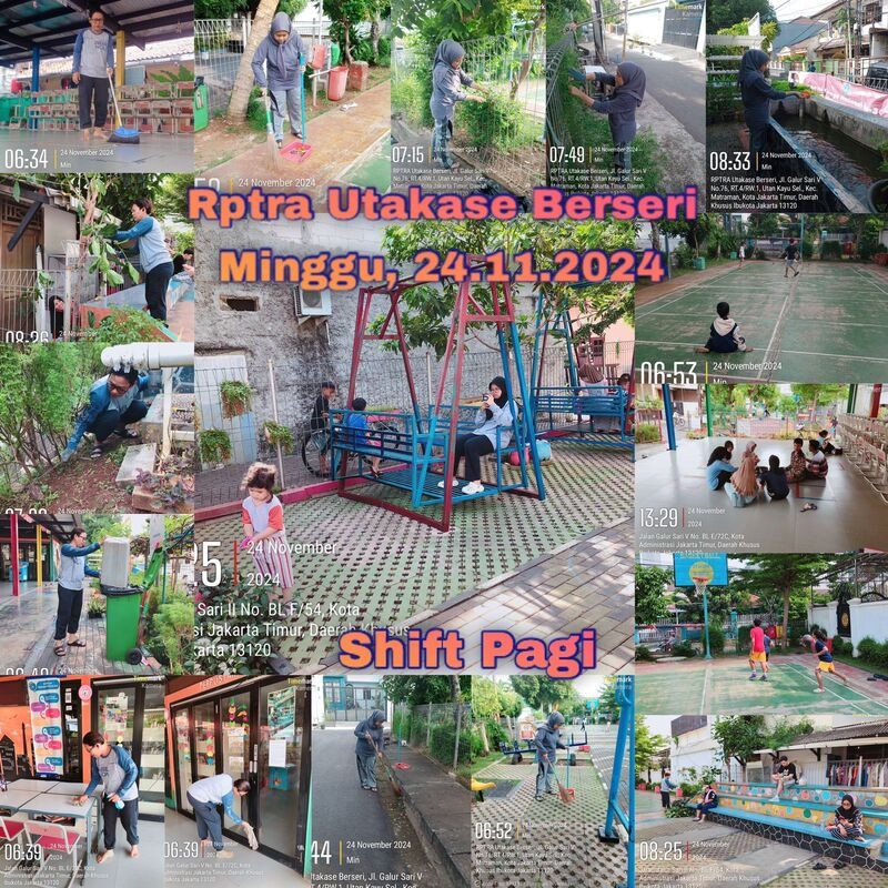 Kegiatan Piket Rptra Utakase Berseri