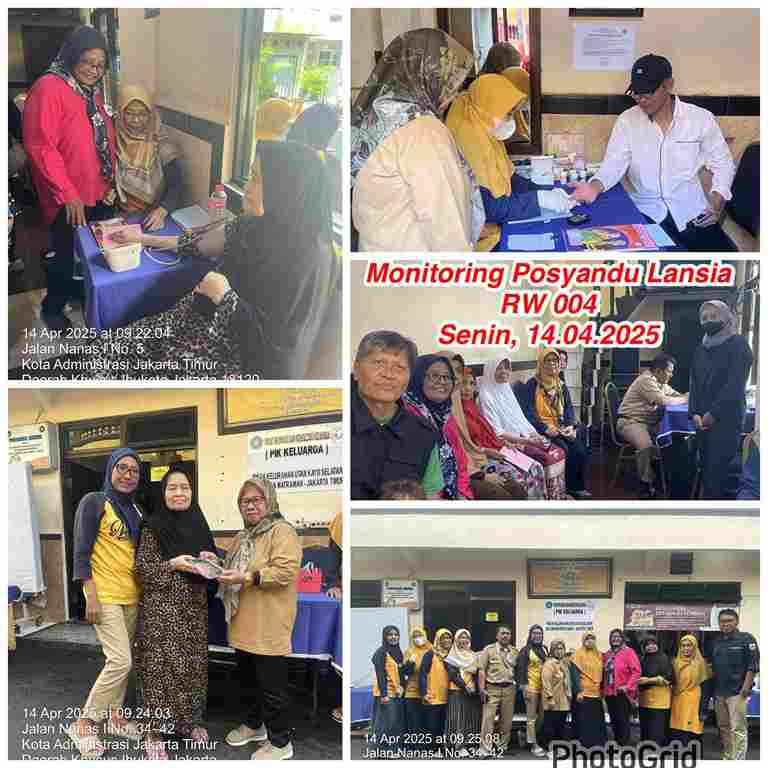 Monitoring Posyandu Lansia RW 004