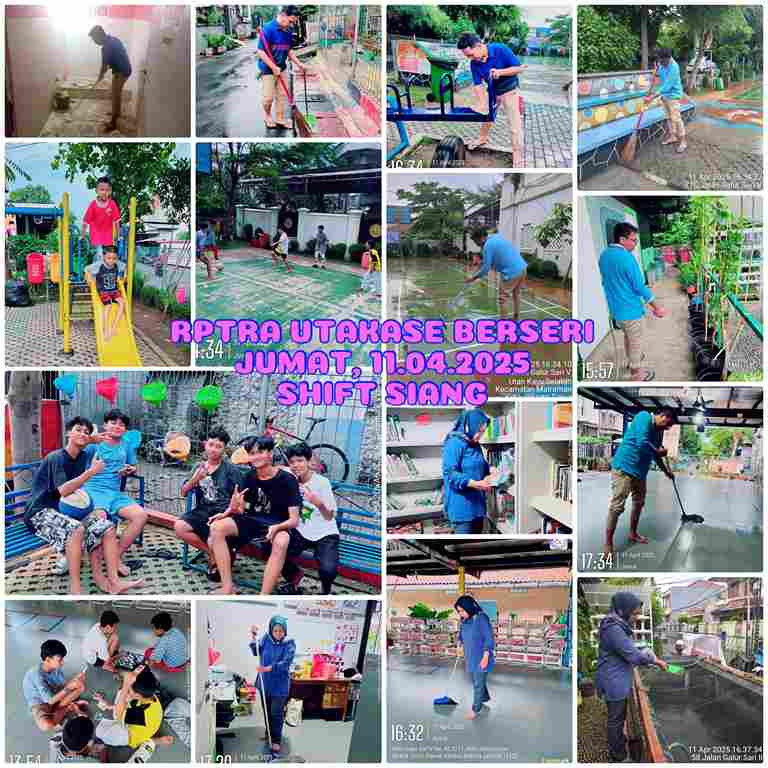 Piket Shift pagi dan siang Pengelola RPTRA