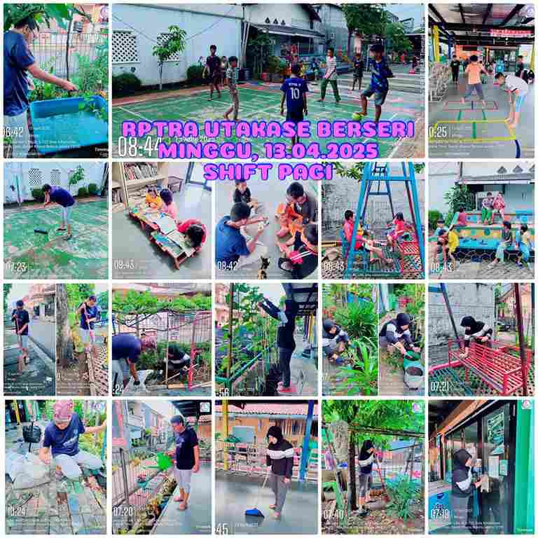 Piket Shift pagi dan siang Pengelola RPTRA