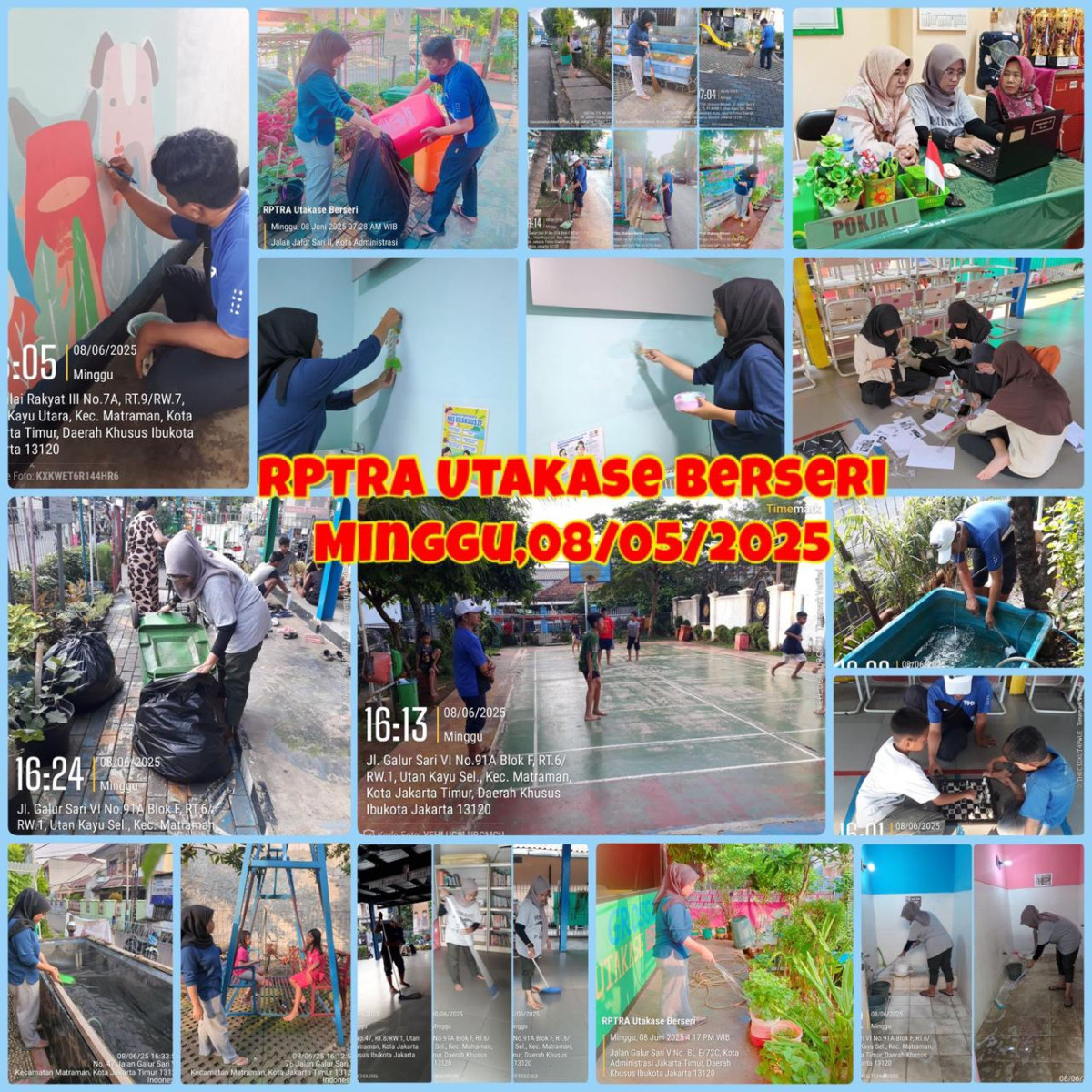 Piket Shift Pagi dan Shift Siang Pengelola RPTRA