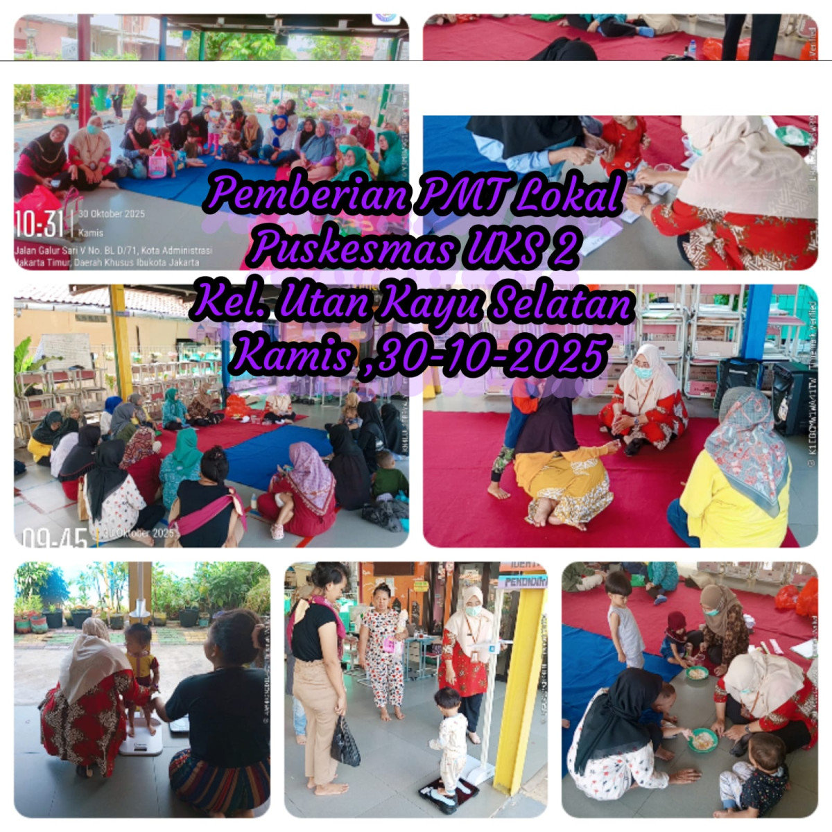 Kegiatan Pemberian PMT Lokal