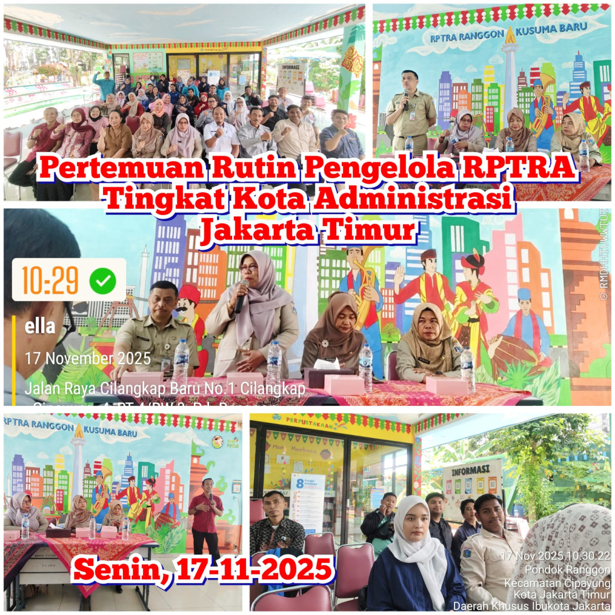 Pertemuan Rutin Pengelola Tingkat Kota Adm Jakarta Timur