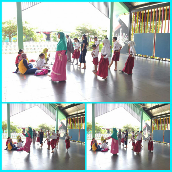 Latihan menari kreasi SDN 011 