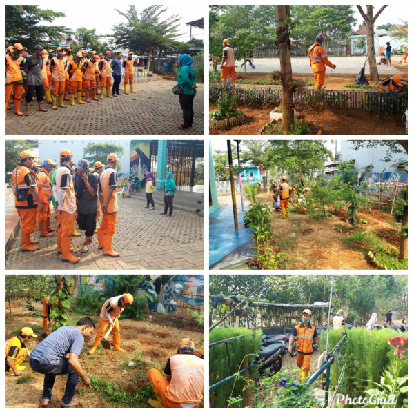 Kerja Bakti PPSU dengan Pengelola