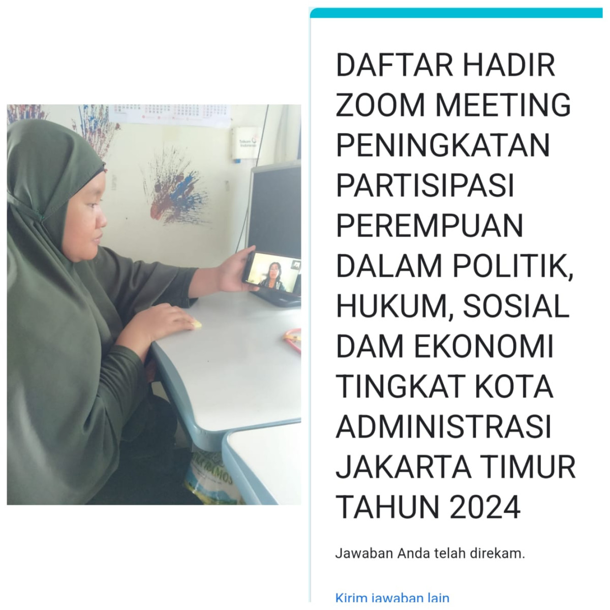 ZOOM PENINGKATAN PARTISIPASI PEREMPUAN DALAM POLITIK,HUKUM,SOSIAL,DAN EKONOMI