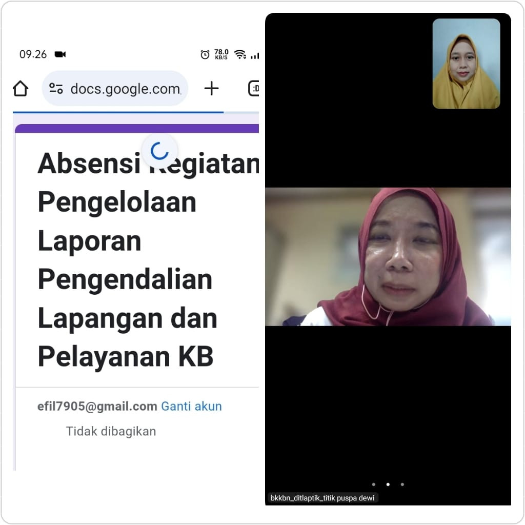 ZOOM PELAPORAN PENGOLAHAN DATA PELAYANAN KB