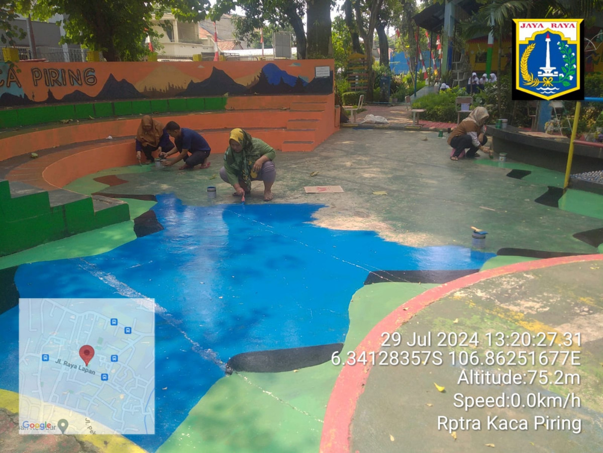 MURAL LANTAI AREA PERMAINAN RPTRA