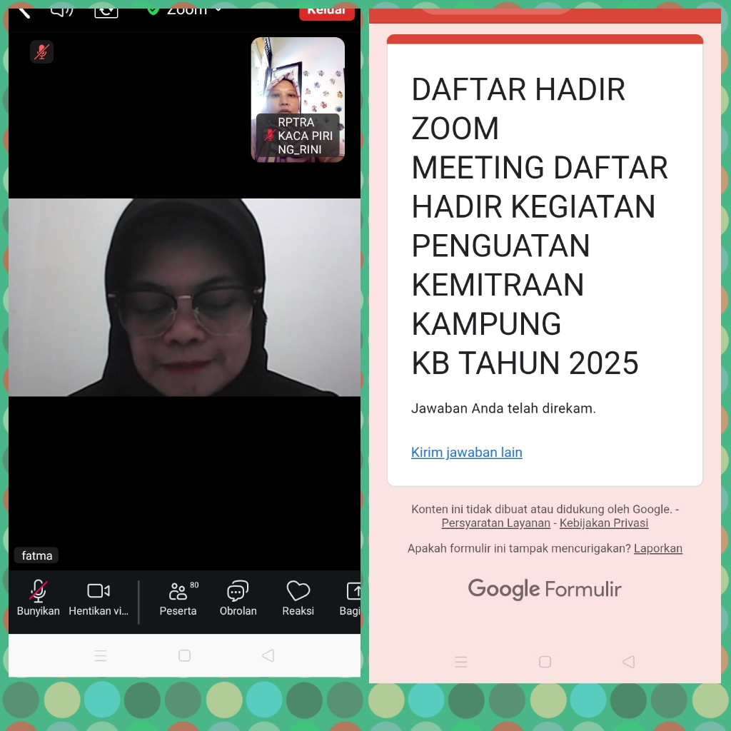ZOOM PENGUATAN DAN KEMITRAAN KAMPUNG KB TAHUN 2025