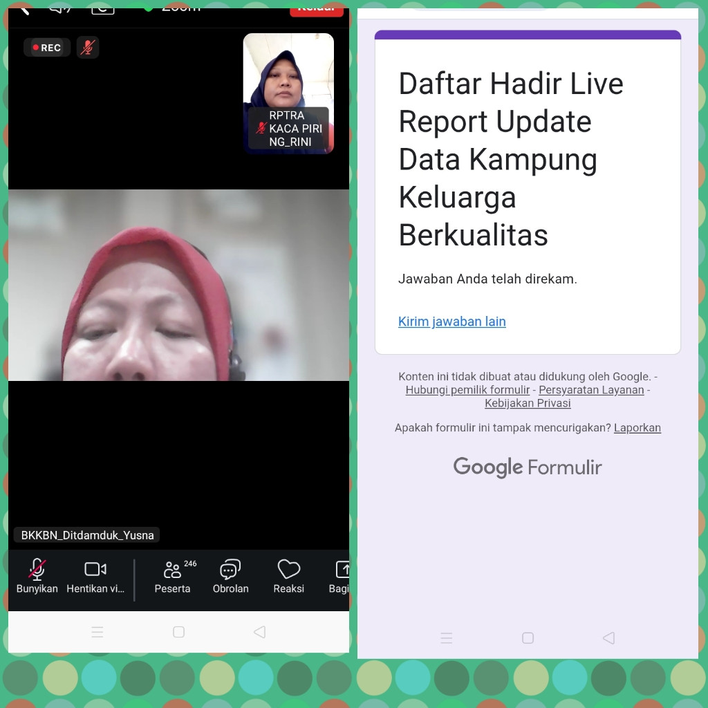 ZOOM REPORT DATA KAMPUNG KB