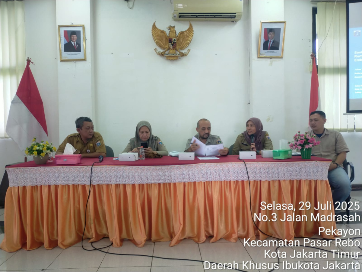 SOSIALISASI PEMBANGUNAN RUMAH JAGA EMBUNG PEKAYON