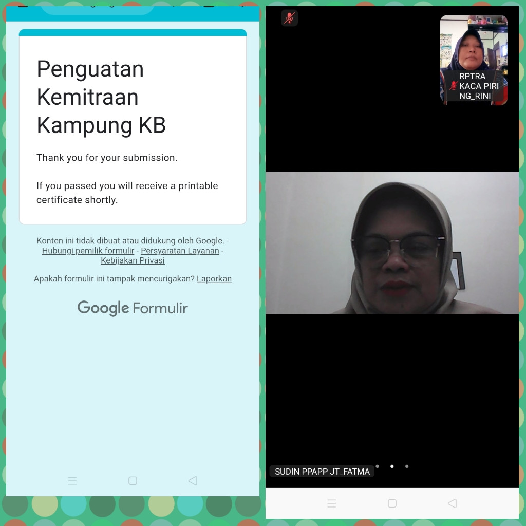 ZOOM PENGUATAN KEMITRAAN KAMPUNG KB TAHUN 2025