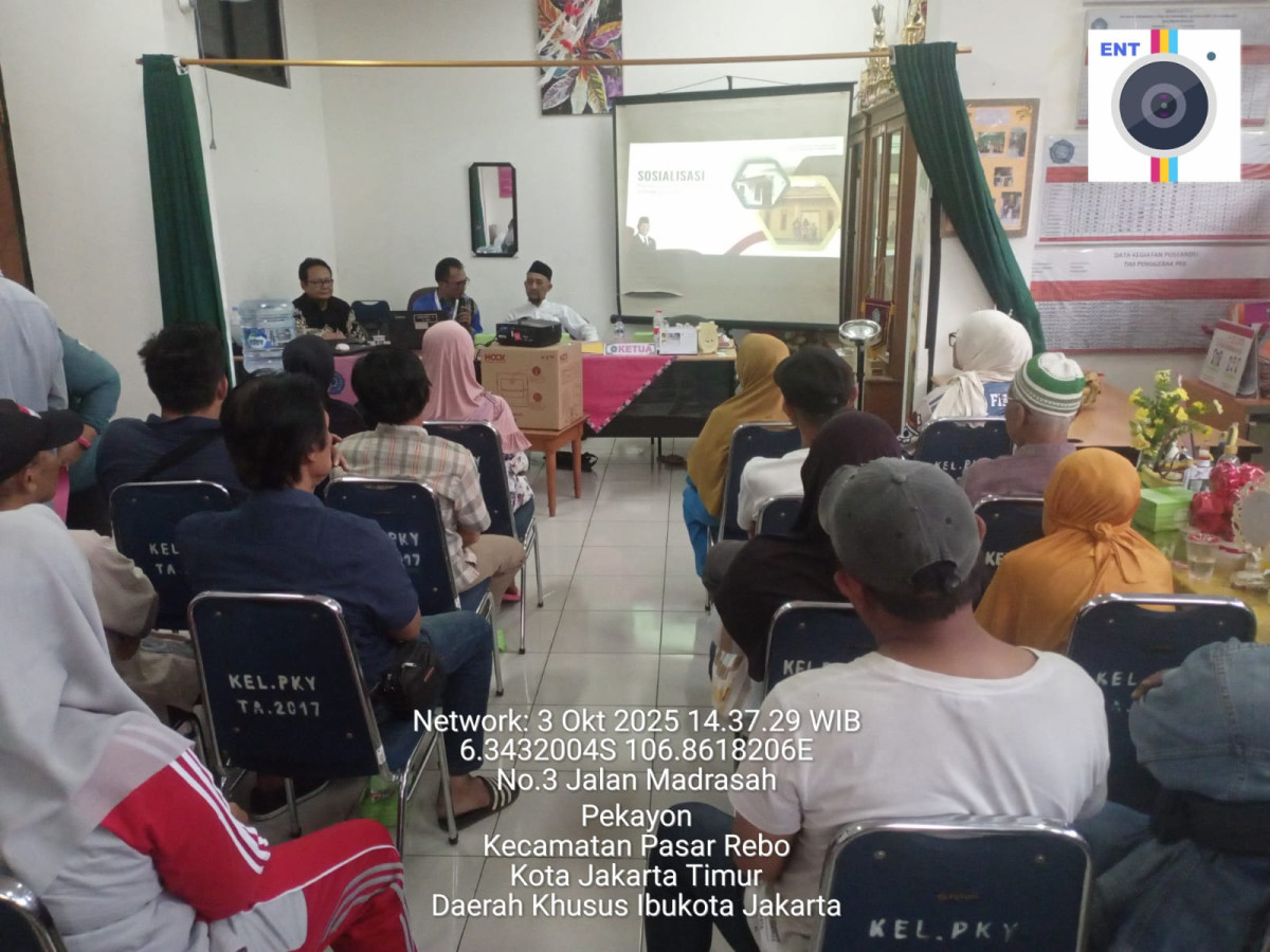 SOSIALISASI BEDAH RUMAH KELURAHAN PEKAYON BERSAMA KEMENTRIAN PERUMAHAN