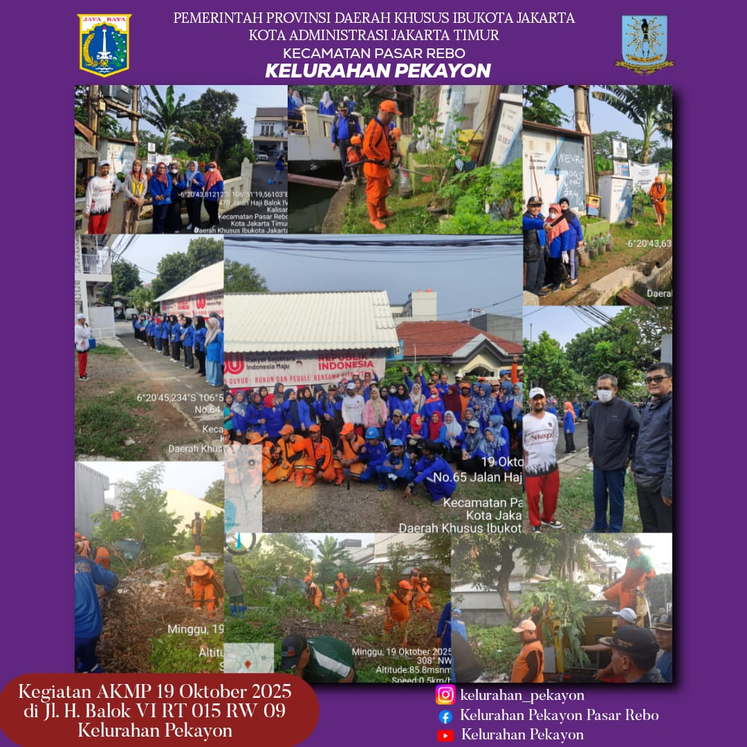 KERJA BAKTI DI RT 015 RW 09