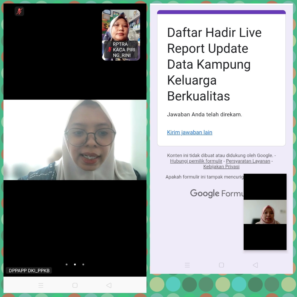 ZOOM LIVE REPORT PELAPORAN KAMPUNG KB